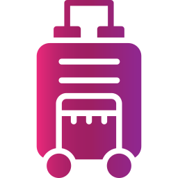 Travel bag icon