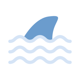 pinna di squalo icona