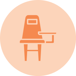 Desk chair icon