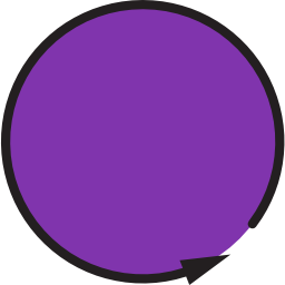 cirkelvormige pijl icoon