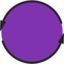 frecce circolari icona