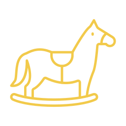 zabawka w kształcie konia ikona