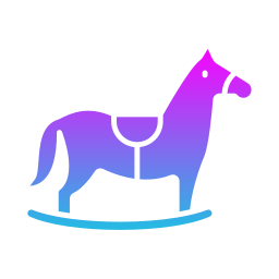 juguete de caballo icono