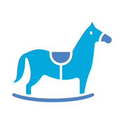 Horse toy icon