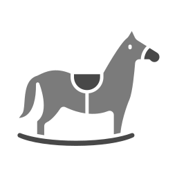 Horse toy icon