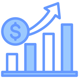 croissance des bénéfices Icône