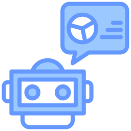 Robot assistant icon