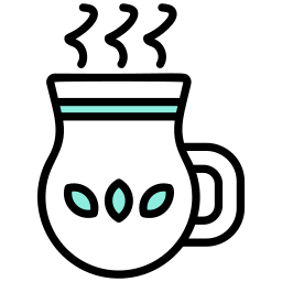Red tea icon