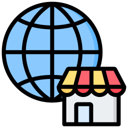 mercado global icono