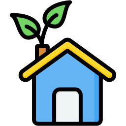 Eco house icon