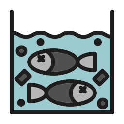 pesce morto icona