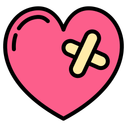 Wounded heart icon