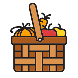 Fruit basket icon