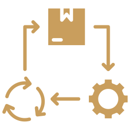 ciclo vital icono