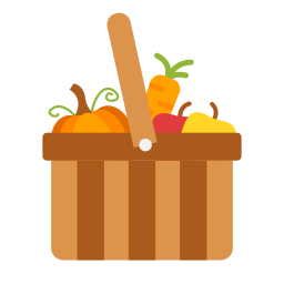 Fruit basket icon