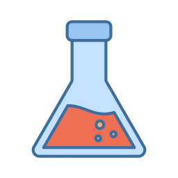 vaso químico icono