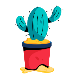 Cactus pot icon