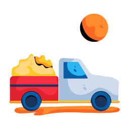 camion de sable Icône