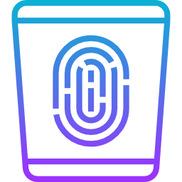 impronta digitale icona