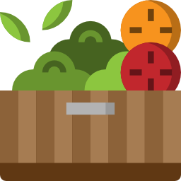 caja de frutas icono