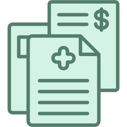 Health insurance policy icon