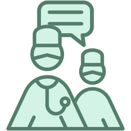 Doctor assistance icon