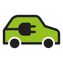 Electric car icon