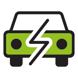 Electric car icon