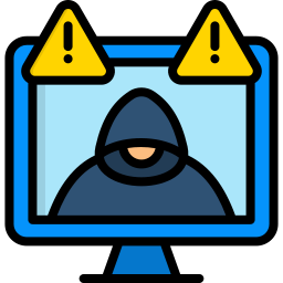 Cyber attack icon