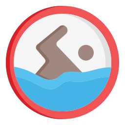 Swimming area icon