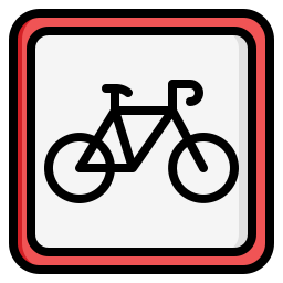 Велосипедная дорожка иконка