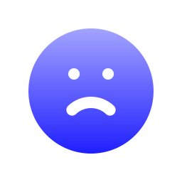 Sad face icon