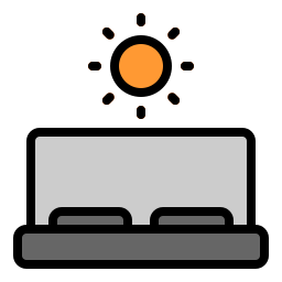 Solar cooker icon