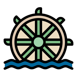 roda d'água Ícone
