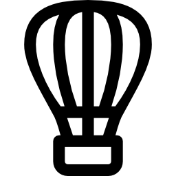 Hot air balloon icon