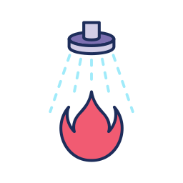 Fire safety icon