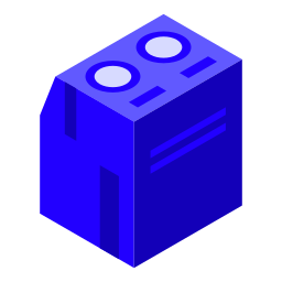 blauw icoon