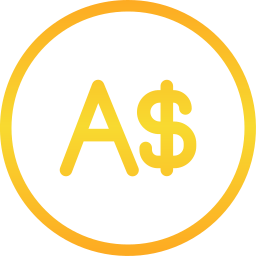 dolar australijski ikona