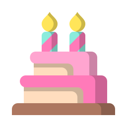 torta di compleanno icona