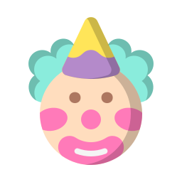 Clown face icon