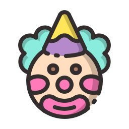 Clown face icon