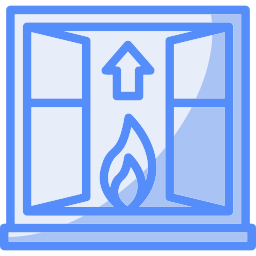 Fire escape icon