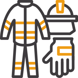 Firefighter uniform icon