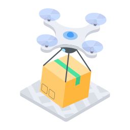 livraison par drone Icône