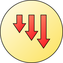 pfeile nach unten icon