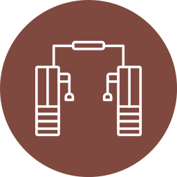 máquina de cruce de cables icono