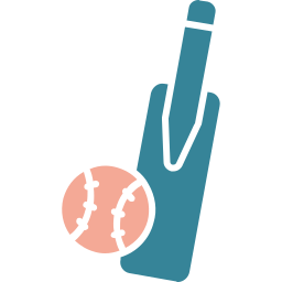 Крикетный мяч иконка