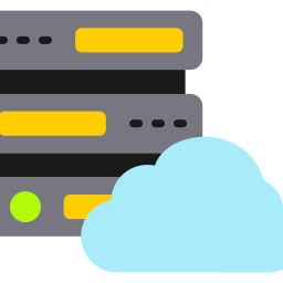Cloud database icon