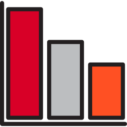 gráfico de barras icono