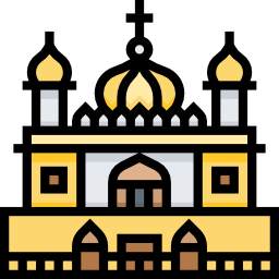 Golden temple icon